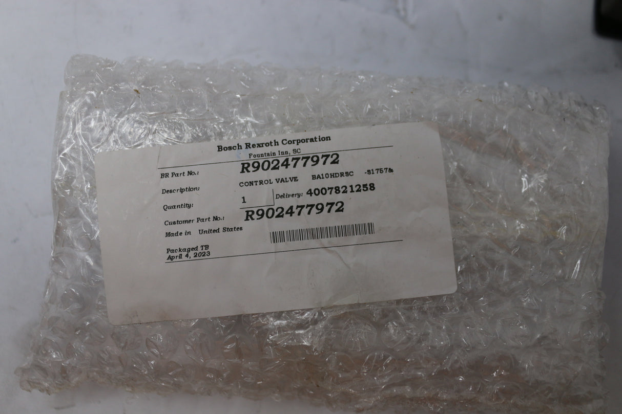 REXROTH - R902477972 - HYDRAULIC CONTROL VALVE