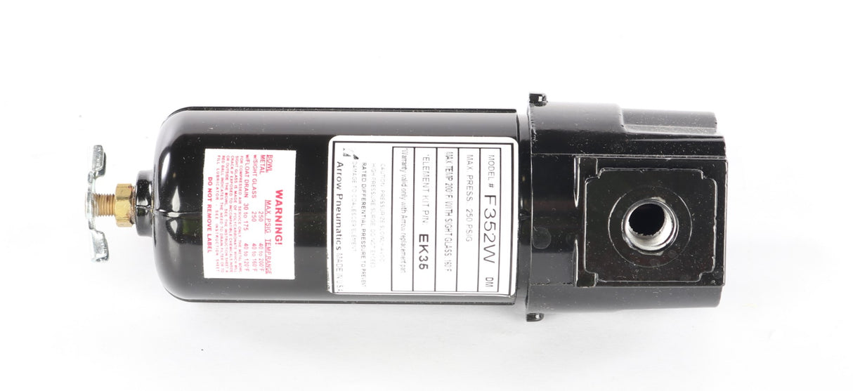 ARROW PNEUMATICS - F352W - PNEUMATIC FILTER ASM 1/4in NPT 250PSIG