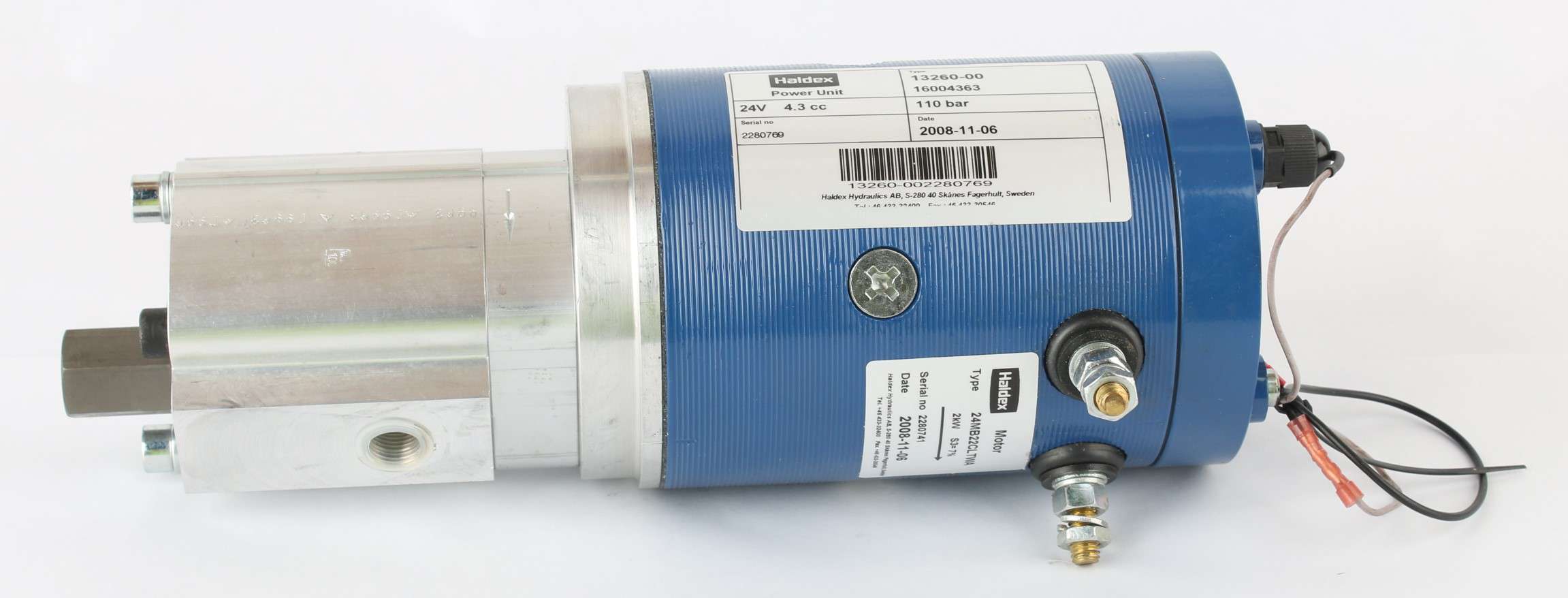 HALDEX-BARNES - 13260-00 - ELECTRIC/HYDRAULIC PUMP UNIT