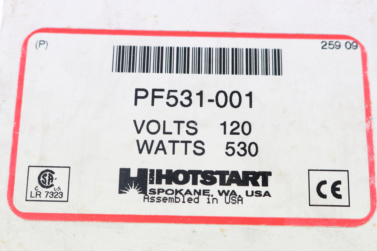 HOTSTART - PF531-001 - BLOCK HEATER: 530W 120VAC