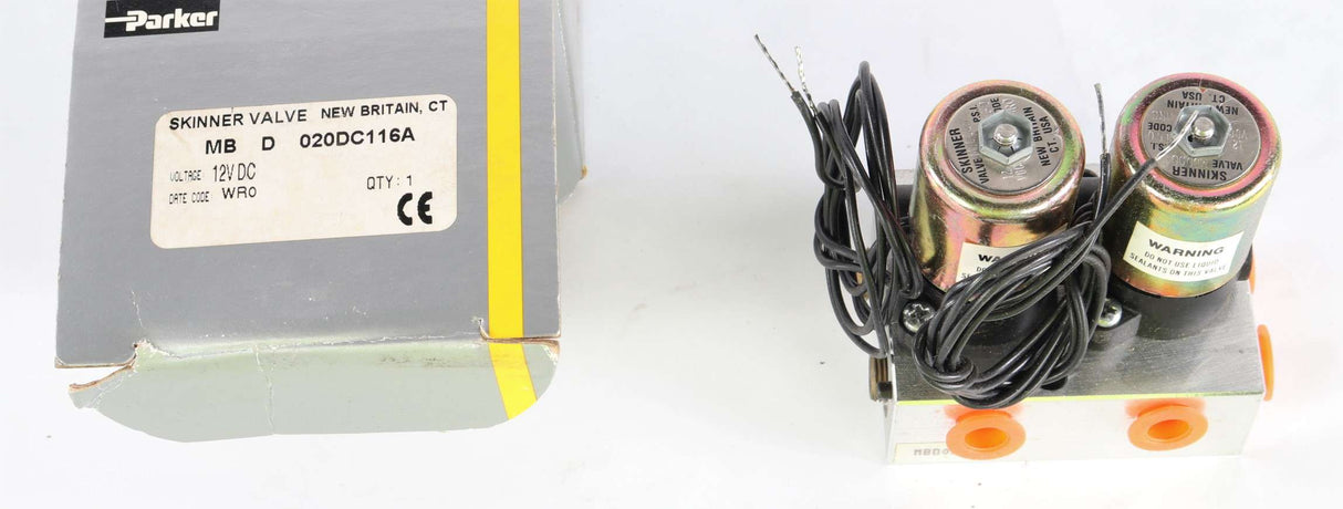 SKINNER - MB-D-020DC116A - SOLENOID VALVE: 4-WAY 12VDC