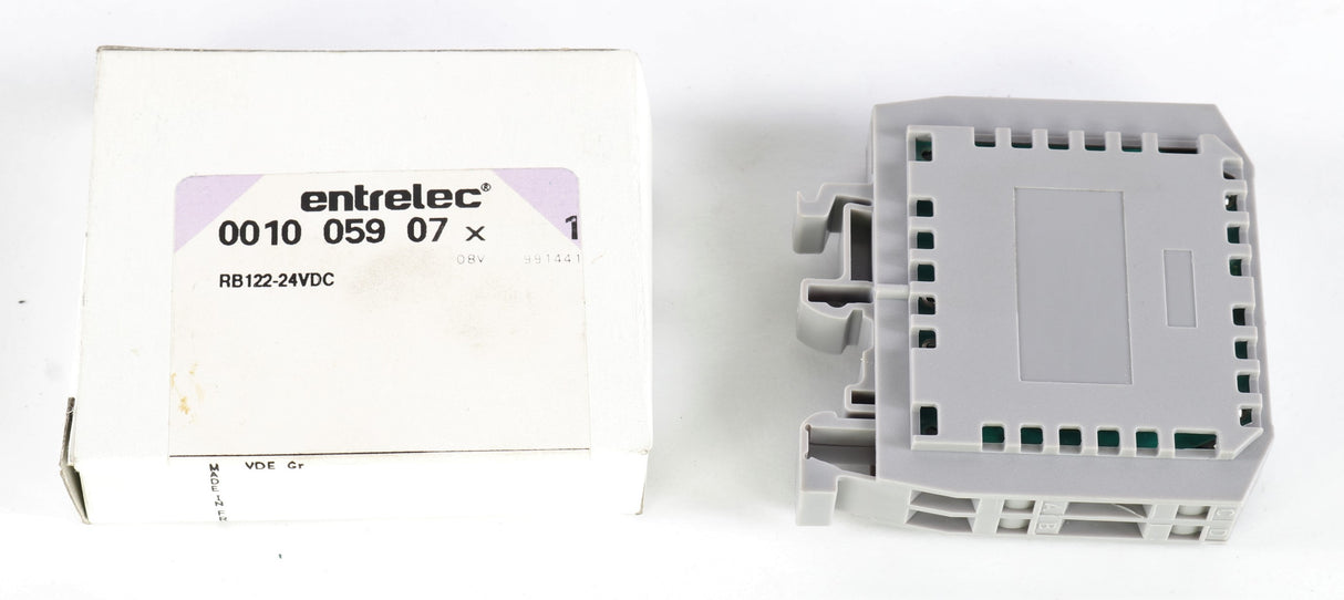ENTRELEC - RB122-24VDC - RELAY 24VDC COIL DIN RAIL