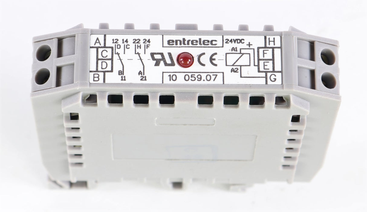 ENTRELEC - RB122-24VDC - RELAY 24VDC COIL DIN RAIL