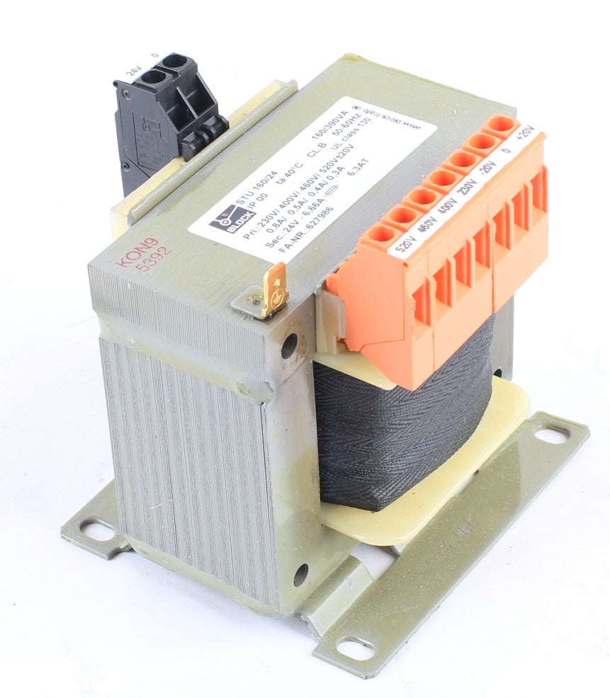 BLOCK Transformatoren-Elektronik - STU160|24 - TRANSFORMER 160VA 210-540VAC PRIM 24VAC SEC