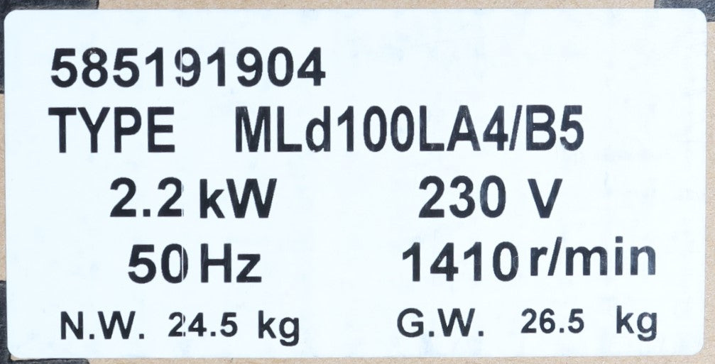 WONDERPOWER MOTORS (FUZHOU WONDER ELECTRIC) - MLD100LA4 - SINGLE PHASE AC MOTOR 1 1|2" SHAFT L 1 7|64"DIA.