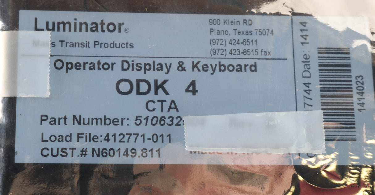 PREVOST - N60149R - OPERATOR DISPLAY & KEYBOARD MODULE ODK4 - REBUILT