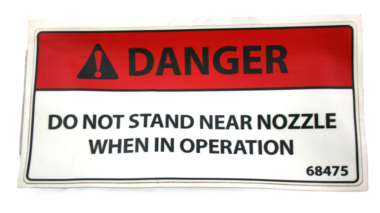 SCHWARZE - 68475 - DECAL BLAST NOZZLE 6in x 3in