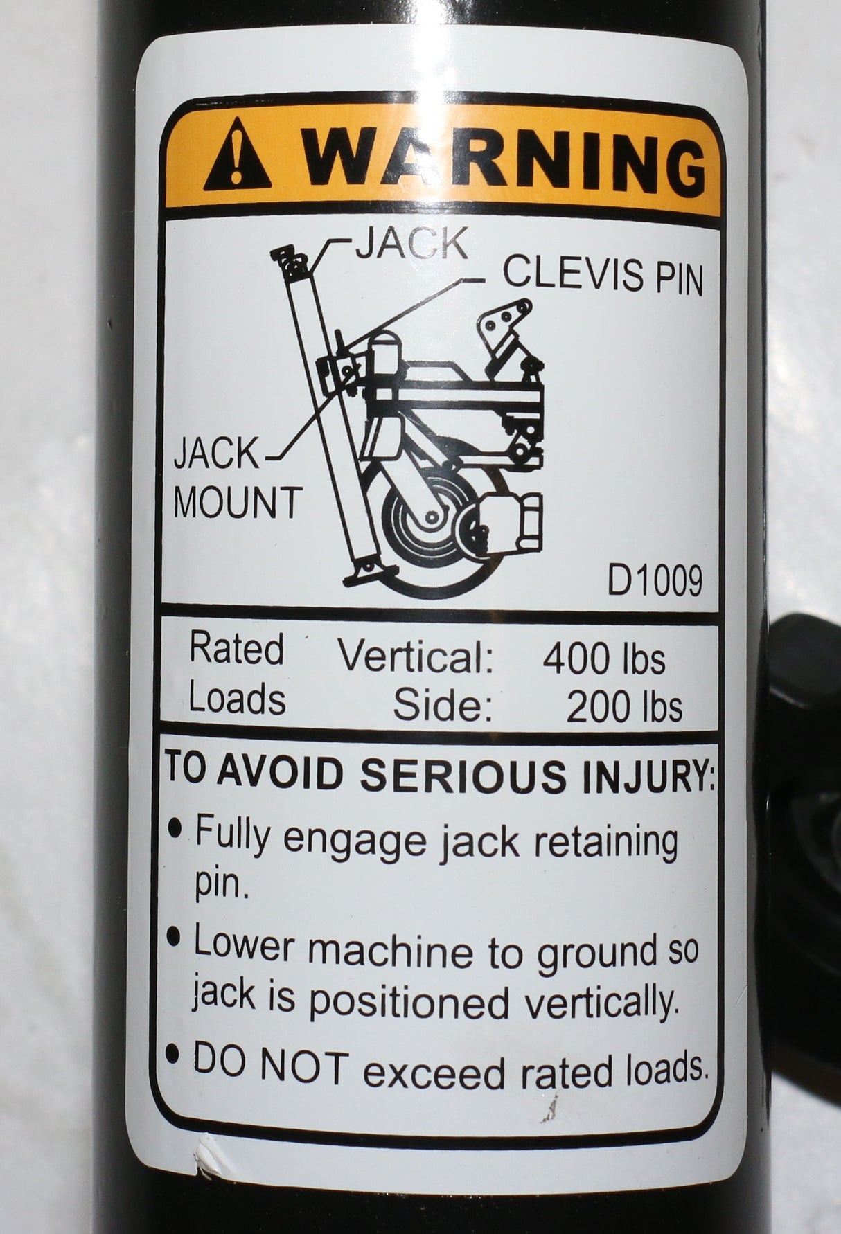 BUSH HOG - 50081145 - SCREW JACK TOP WIND ZERO TURN MOWERS - DECK MAINT.