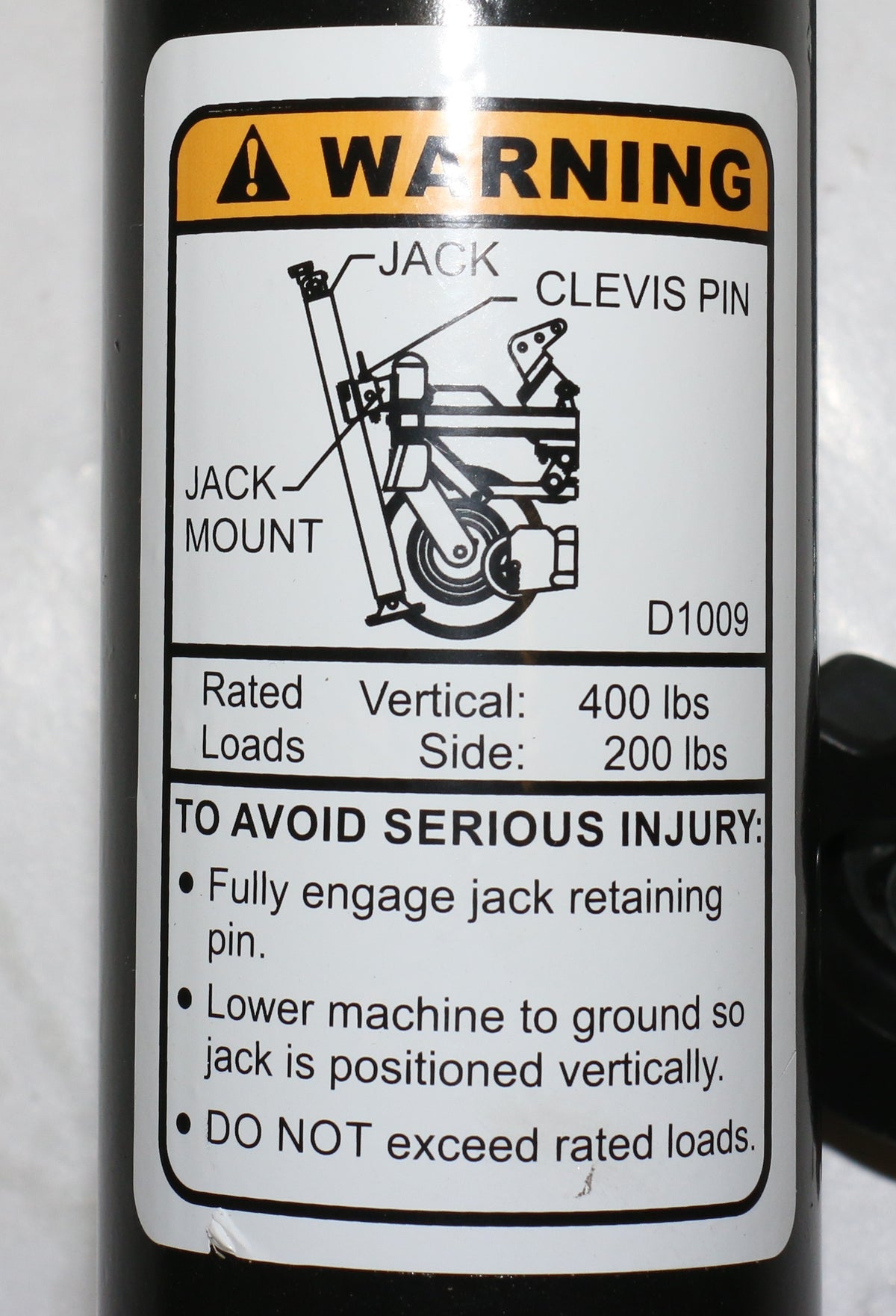 BUSH HOG - 50081145 - SCREW JACK TOP WIND ZERO TURN MOWERS - DECK MAINT.
