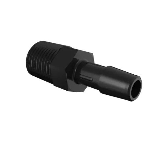 ELDON JAMES CORP. - A4-5GFBN - FITTING ADAPTER: NYLON 1/4"MNPT X 5/16" BARB