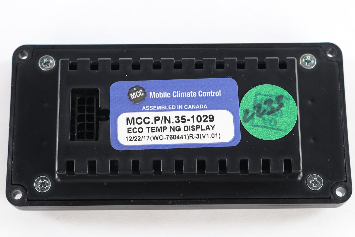 MCC - 35-1029 - DISPLAY PANEL: CLIMATE CONTROL