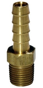 FASTENAL - 69918 - FITTING 3/16" HOSE BARB X 1/8"MNPT BRASS 150 PSI