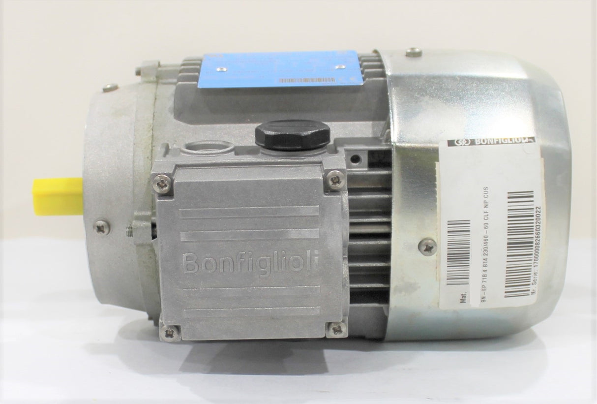 BONFIGLIOLI - 8A160220005 - ELECTRIC MOTOR - BN-EP 71B 4 0.37kW 230/460V 60Hz