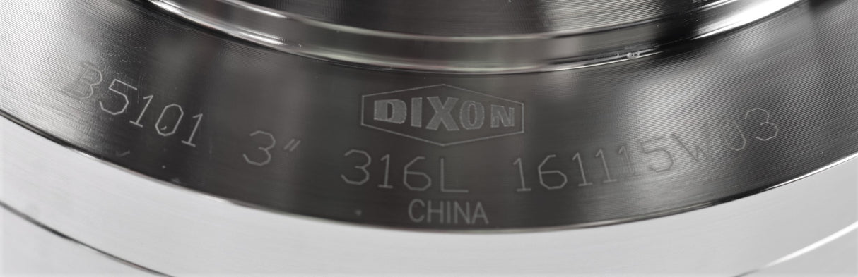 DIXON VALVE - B5101E300CC - BUTTERFLY VALVE 3" MANUAL W/INFINITE POS HANDLE