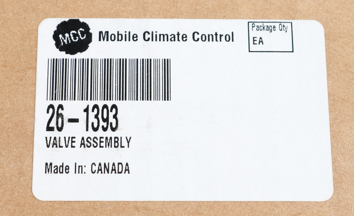 MCC - 26-1393 - VALVE ASM