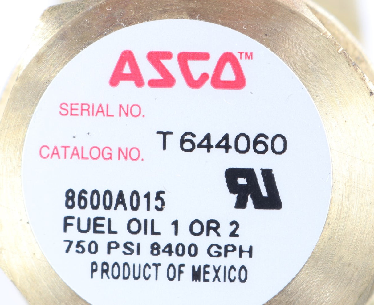 EMERSON - ASCO / NUMATICS INC. - 8600A015 - PIPE LINE STRAINER
