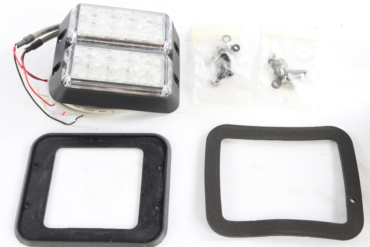 SOUNDOFF SIGNAL - EP2DSMDBF - LIGHT: DUAL STACKED SURFACE MOUNT LED AMBER|WHITE