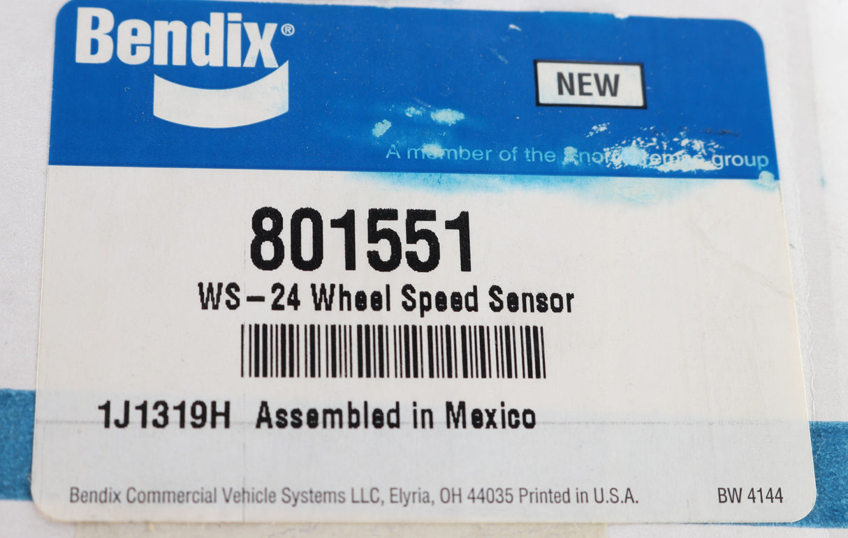 BENDIX - 801551 - WS-24 WHEEL SPEED SENSOR