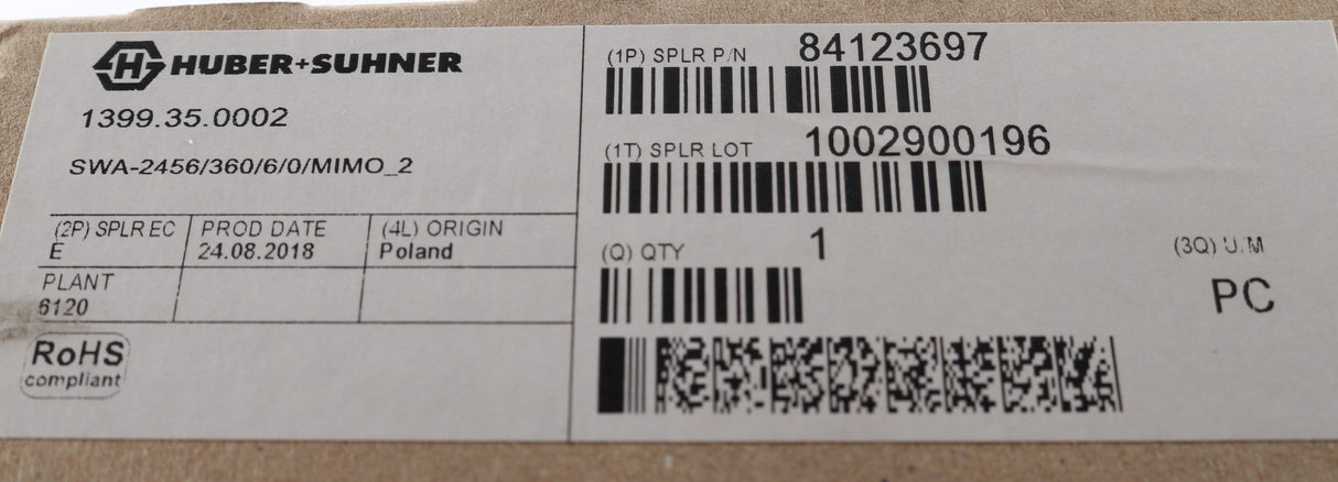 HUBER+SUHNER - 84123697 - SENCITY OMNI_SR SLIM 3x3 MIMO ANTENNA