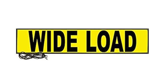 ANCRA INTERNATIONAL - 49894-14 - BANNER: WIDE LOAD 18 X 84 MESH