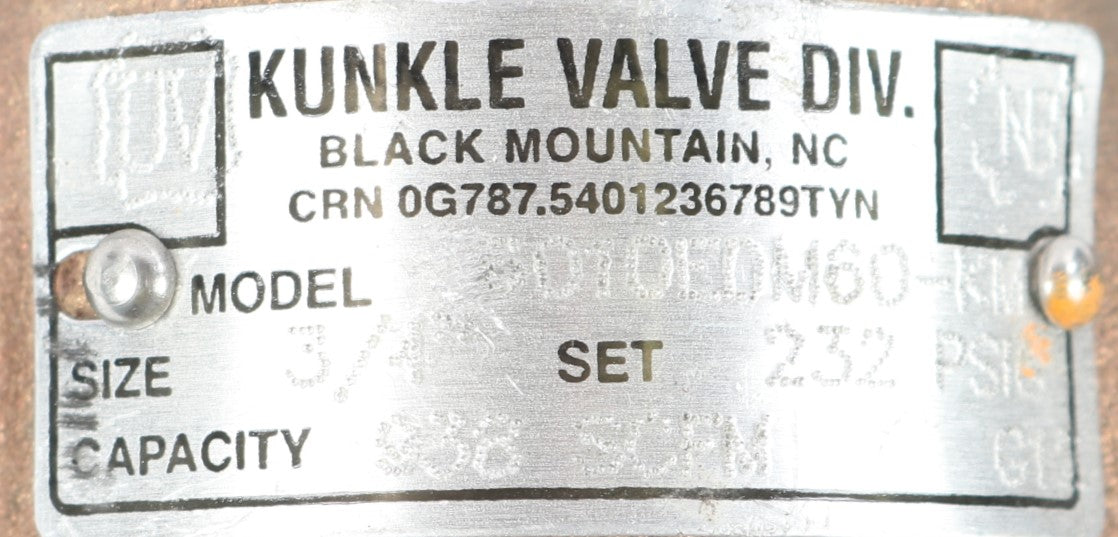 EMERSON - 6010EDM60-KM-0232 - PRESSURE RELIEF VALVE