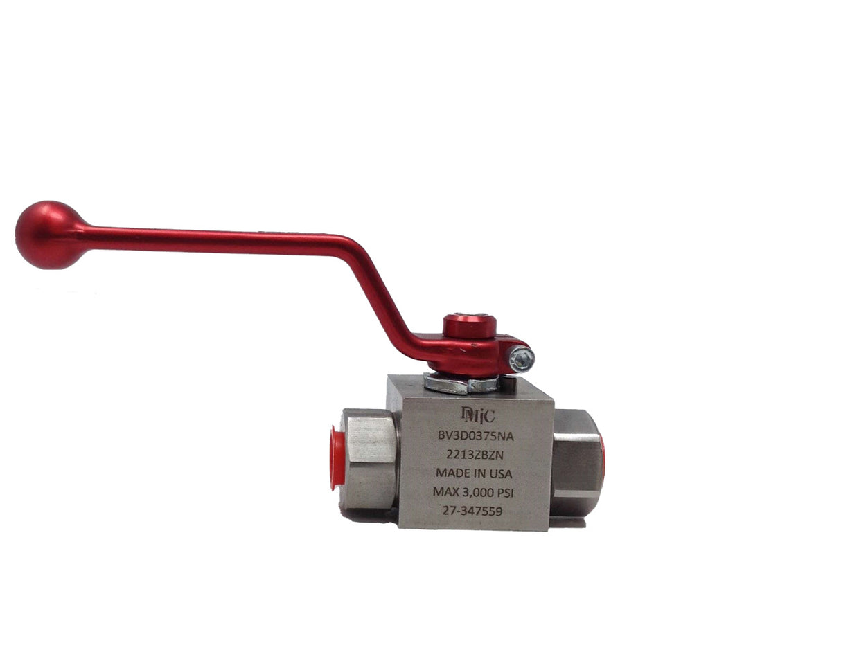 DMIC DELAWARE MFG INDUSTRIES CORP - BV3D0375NA - BALL VALVE: 3-WAY 3/8NPT 3000PSI