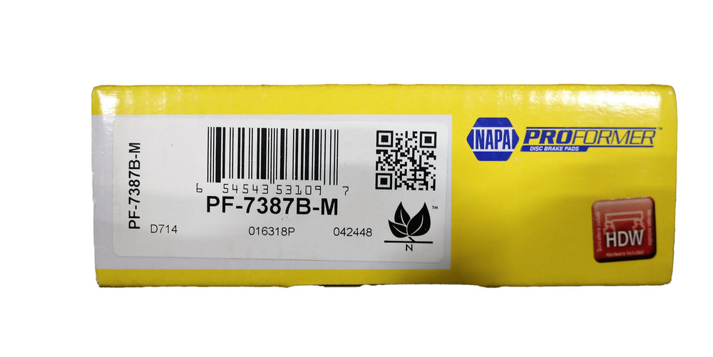 NAPA - PF-7387B-M - PROFORMER BRAKE PADS