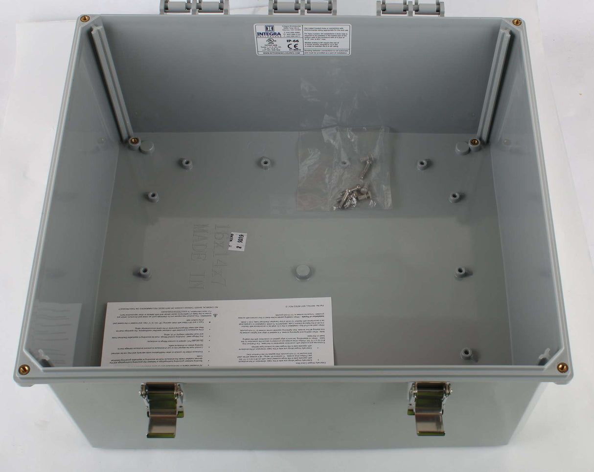 INTEGRA ENCLOSURES (MUM INDUSTRIES) - H161407HLL - ENCLOSURE BOX 16" X 14" X 8"
