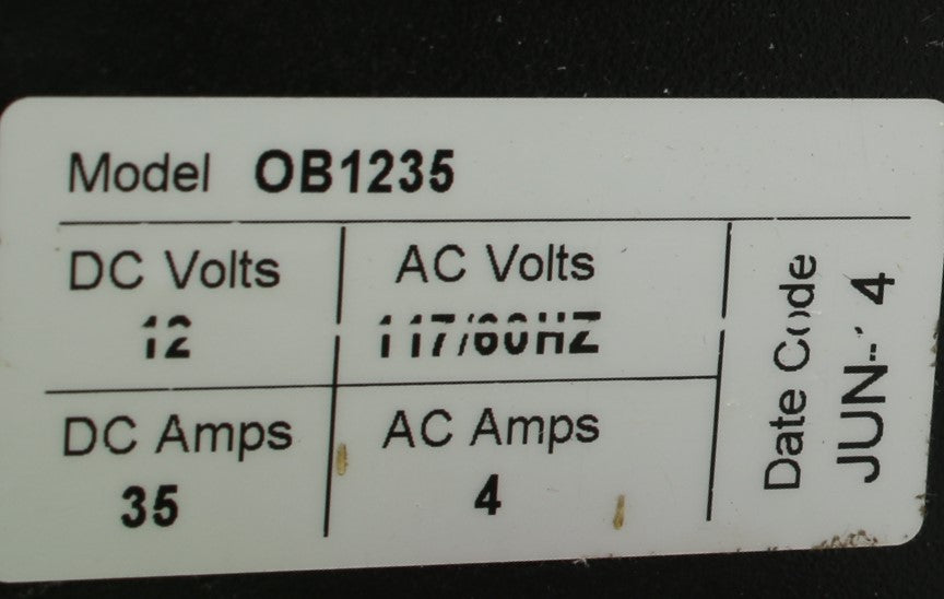 JLG - 70010554 - BATTERY CHARGER_12V/35A_AGM/FL
