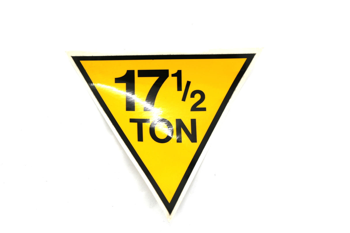 JLG - 7330000446 - DECAL 17 1/2 TON RATING MID