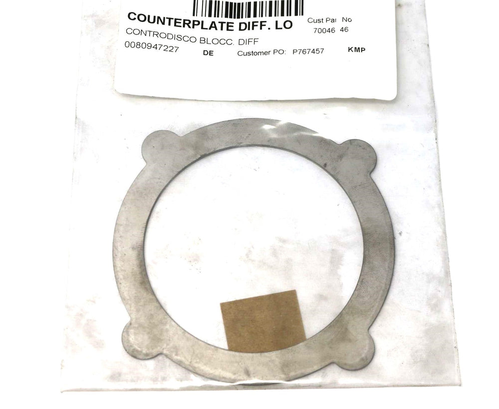 JLG - 70046446 - COUNTERPLATE: DIFF LOCK