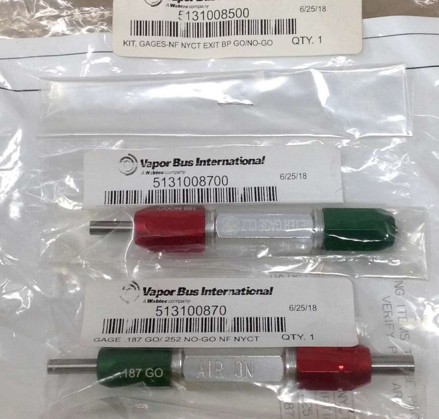 VAPOR BUS - 5131008500 - KIT: GAUGES: EXIT BP GO/NO-GO