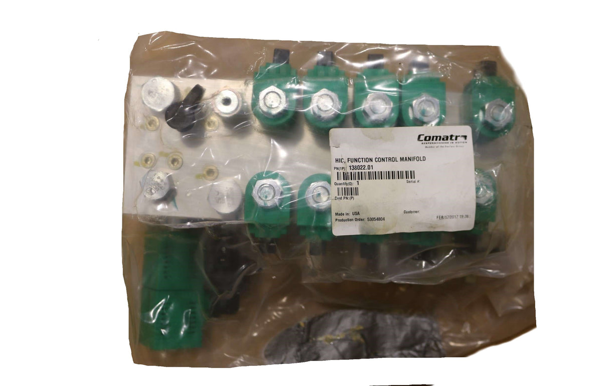 COMATROL - 138022.01 - HYDRAULIC MANIFOLD VALVE ASM: FUNCTION CONTROL