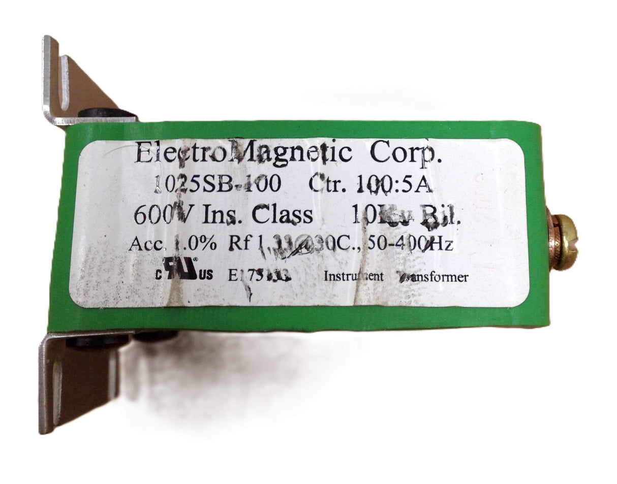 ELECTRIC METERING CORP. - 1025SB-100 - CURRENT TRANSFORMER 100:5