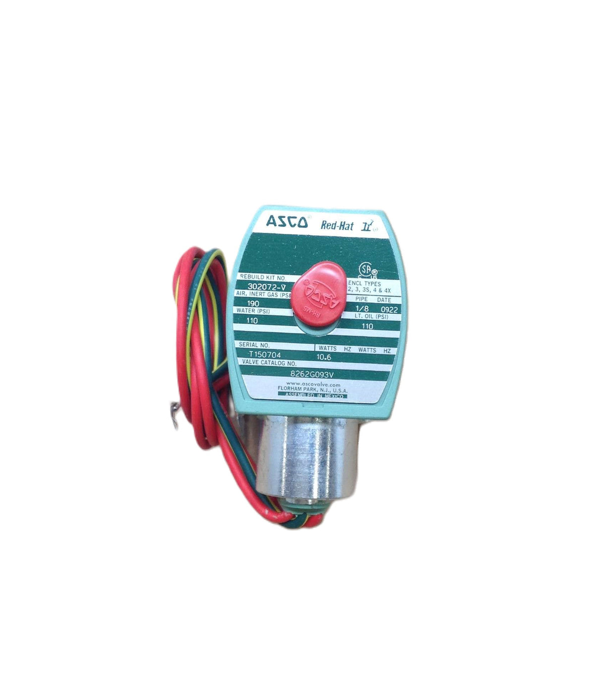 EMERSON - 8262G093V - SOLENOID VALVE 1/8 NPT