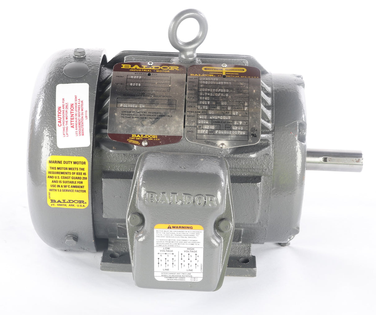 BALDOR - 05E001W287H1 - ELECTRIC MOTOR 1 HP 208-230|460V 60Hz 3PH 145T