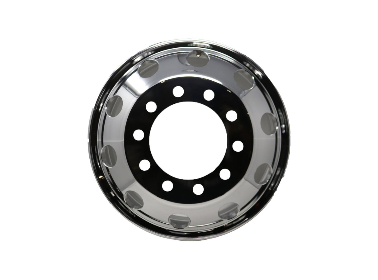 CWS - 220861 - 22.5X8.25 HUB PILOT 2 SIDED POLISH ALUMINUM WHEEL
