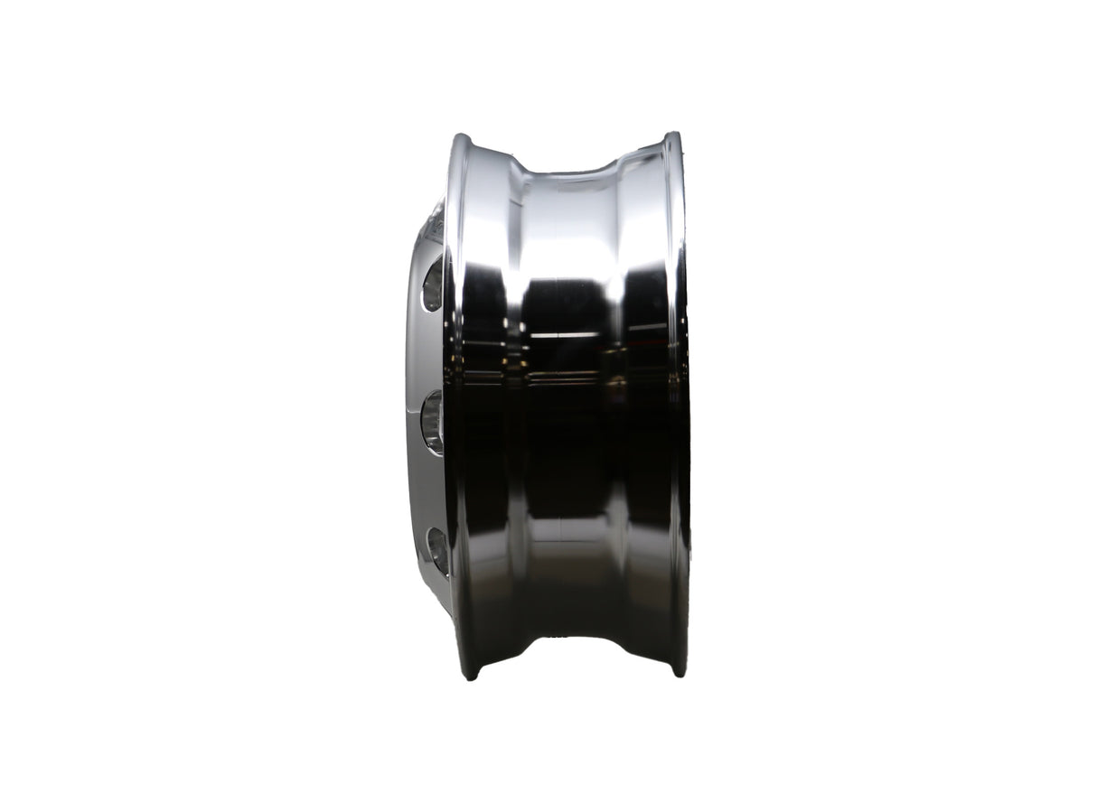 CWS - 220861 - 22.5X8.25 HUB PILOT 2 SIDED POLISH ALUMINUM WHEEL