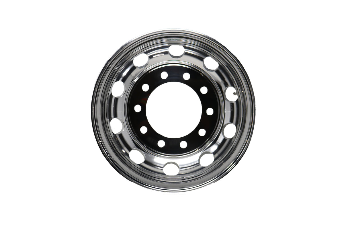 CWS - 220861 - 22.5X8.25 HUB PILOT 2 SIDED POLISH ALUMINUM WHEEL