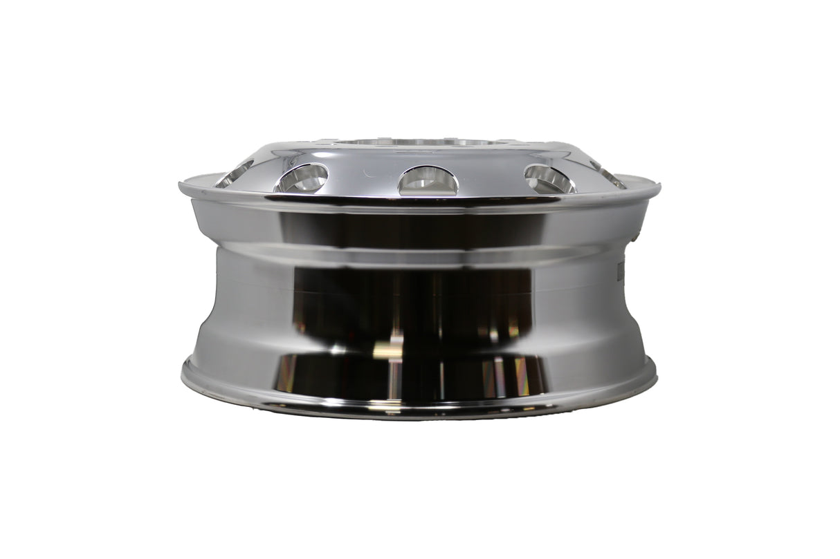 CWS - 220861 - 22.5X8.25 HUB PILOT 2 SIDED POLISH ALUMINUM WHEEL