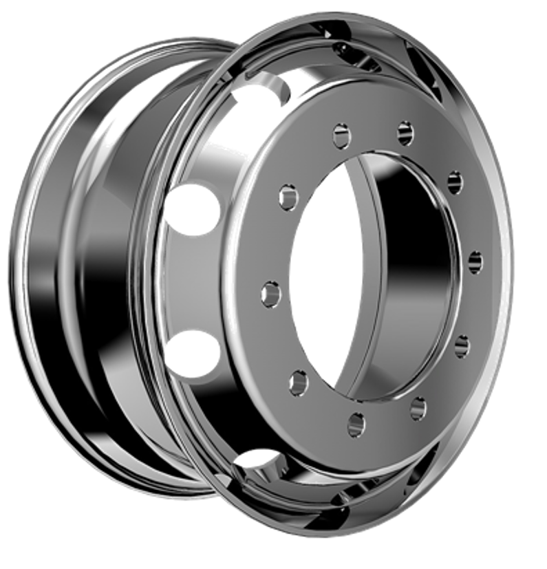 CWS - 220863 - 22.5X8.25 HUB PILOT HIGH LUSTER POLISH WHEEL