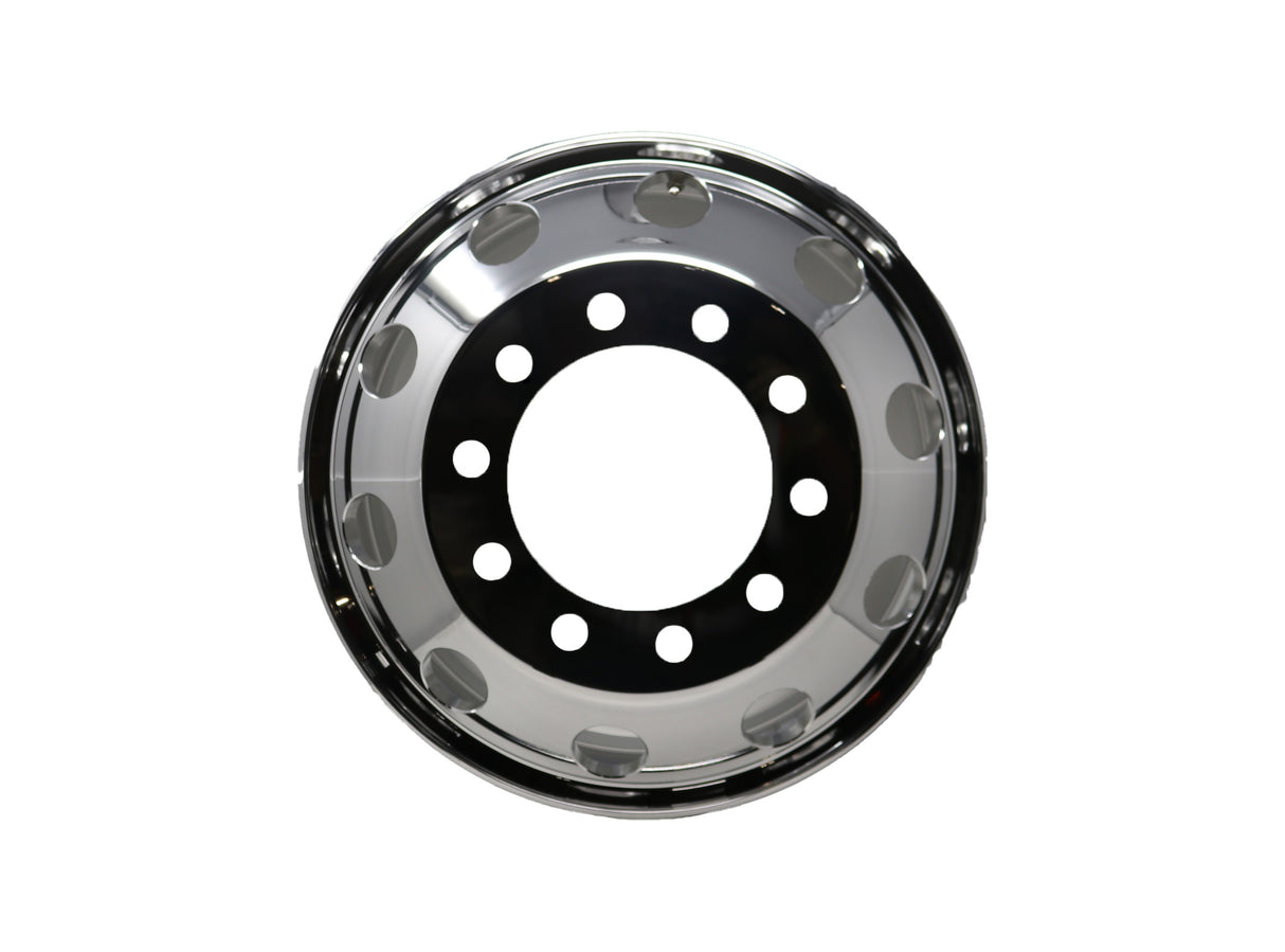 CWS - 240851 - 24.5X8.25 HUB PILOT HIGH LUSTER POLISH WHEEL