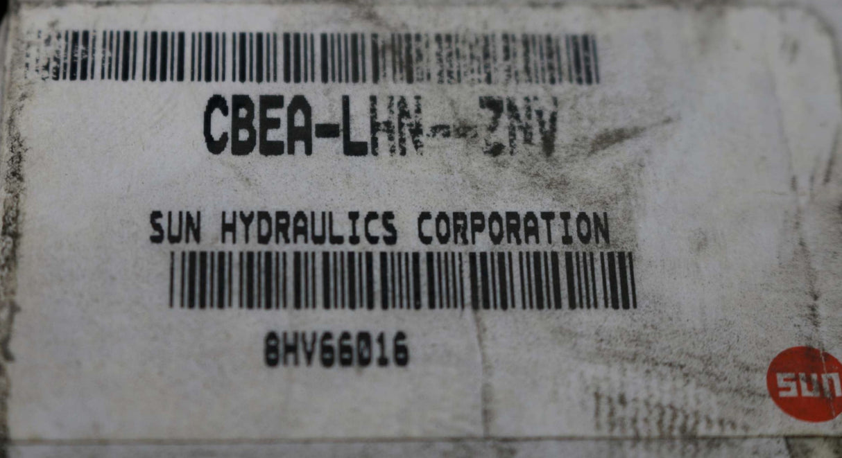 SUN HYDRAULICS - CBEA-LHN-ZNV - HYDRAULIC VALVE: COUNTER BALANCE 2700psi 3:1 RATIO