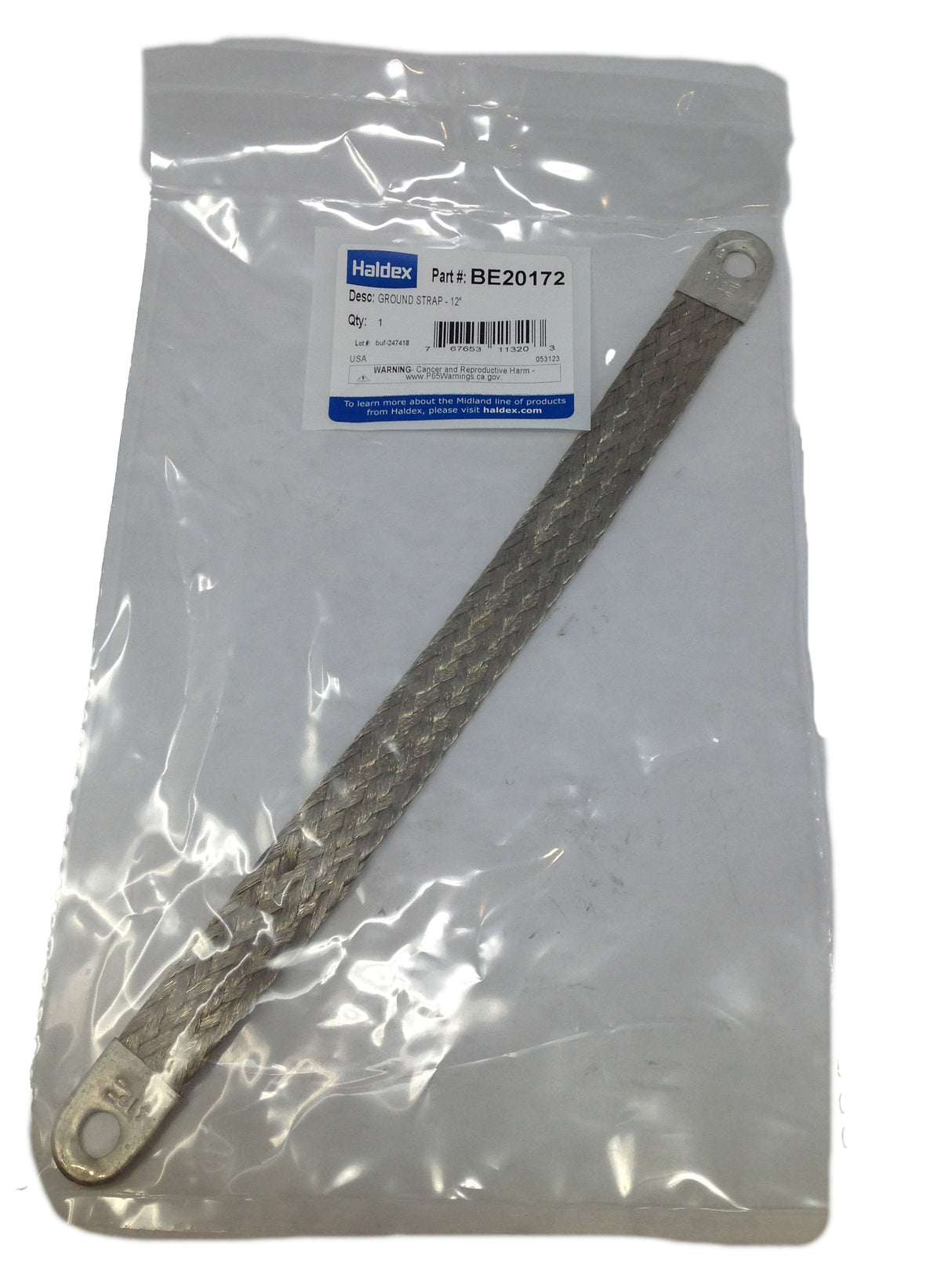 HALDEX - BE20172 - HEAVY DUTY TRUCK BATTERY GROUND STRAP