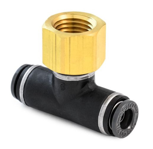 HALDEX - APC77S4X4 - FITTING BRANCH TEE FEMALE 1/4T 1/4P DOT PUSH COMP
