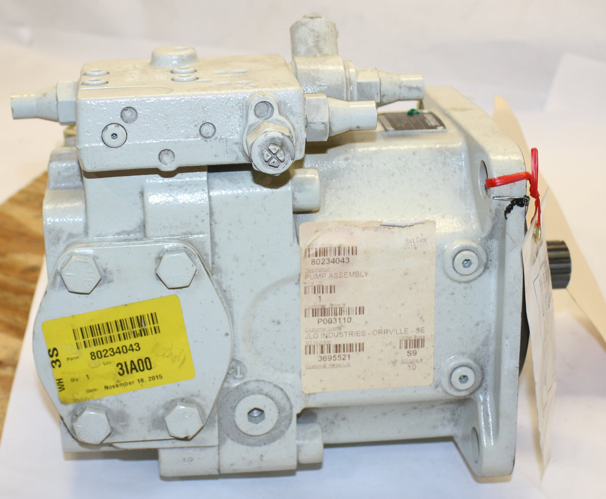 JLG - 80234043 - PUMP ASSEMBLY MAKE THIS FROM