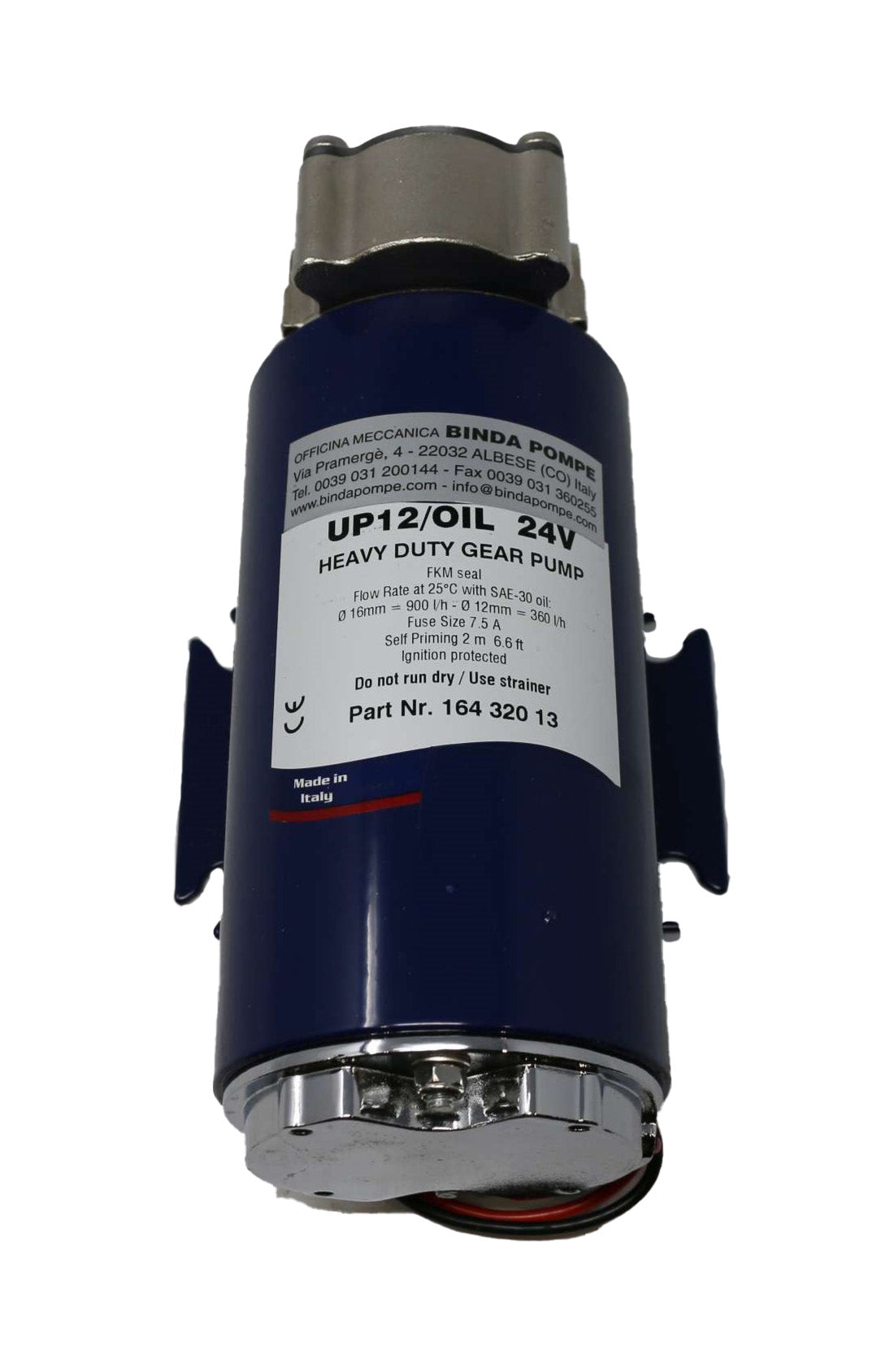 BINDA POMPE - 164-320-13 - ELECTRIC GEAR PUMP 24V