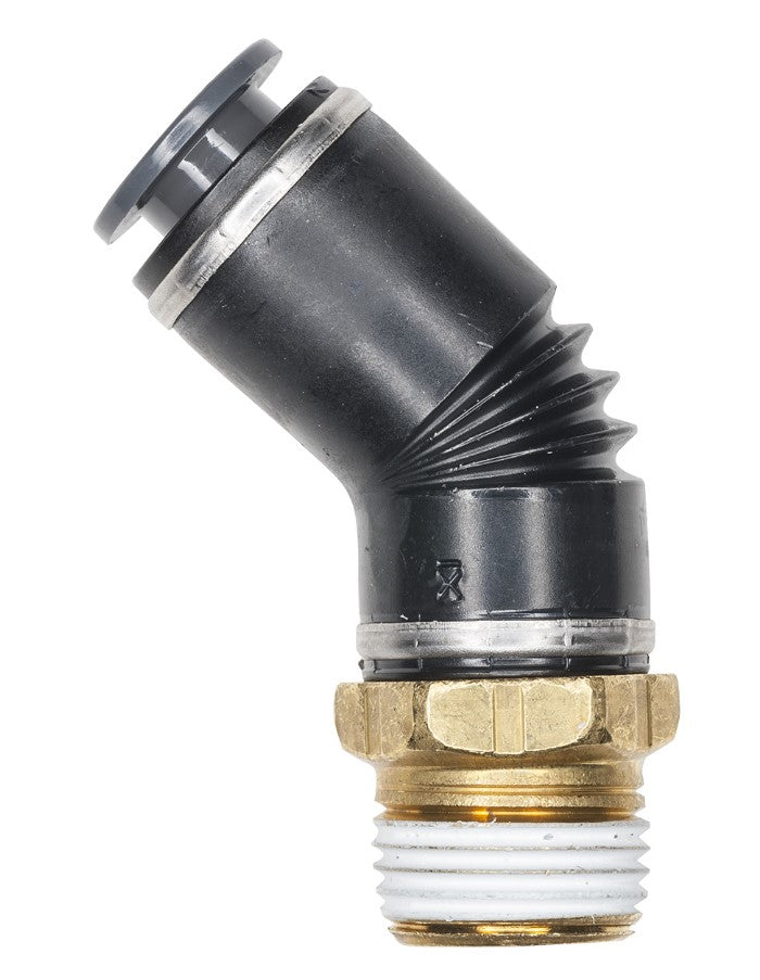 ALKON - KV2K15-36S - FITTING ELBOW 45° SWL 5/8" TUBE PUSH X 3/8"MNPT