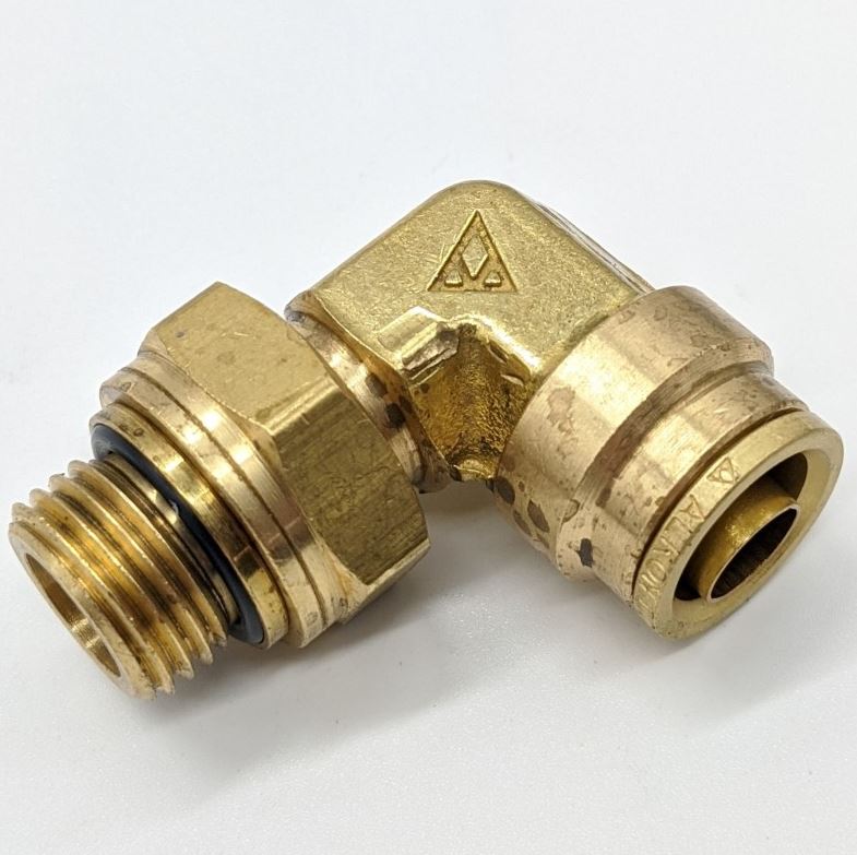 ALKON - MAQ69-DOTS-12XM16 - FITTING ELBOW MALE 90° SWL 12MT M16THRD