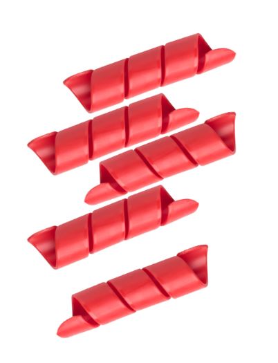 HALDEX MIDLAND - M1SWR125Q - 5-PACK SPIRAL QUICKWRAP RED 1.25"OD